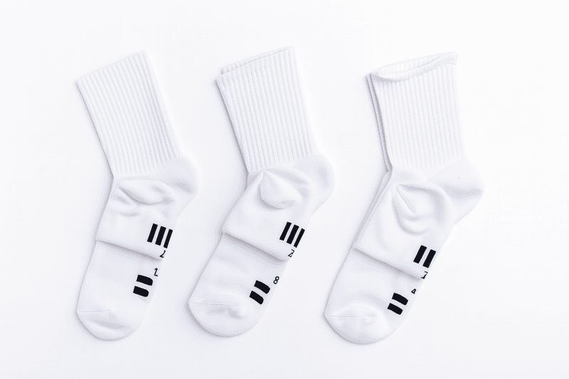 Long White Socks 3 Pcs