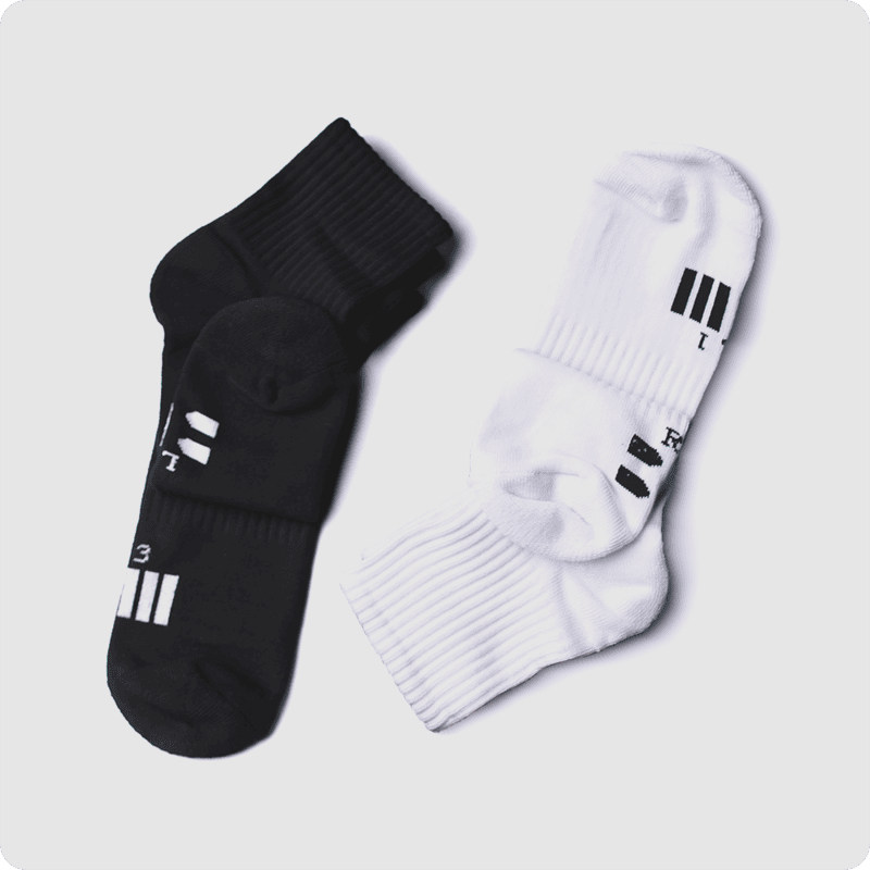 Medium Black & White Socks Offer 2 Packs of 3 Pcs