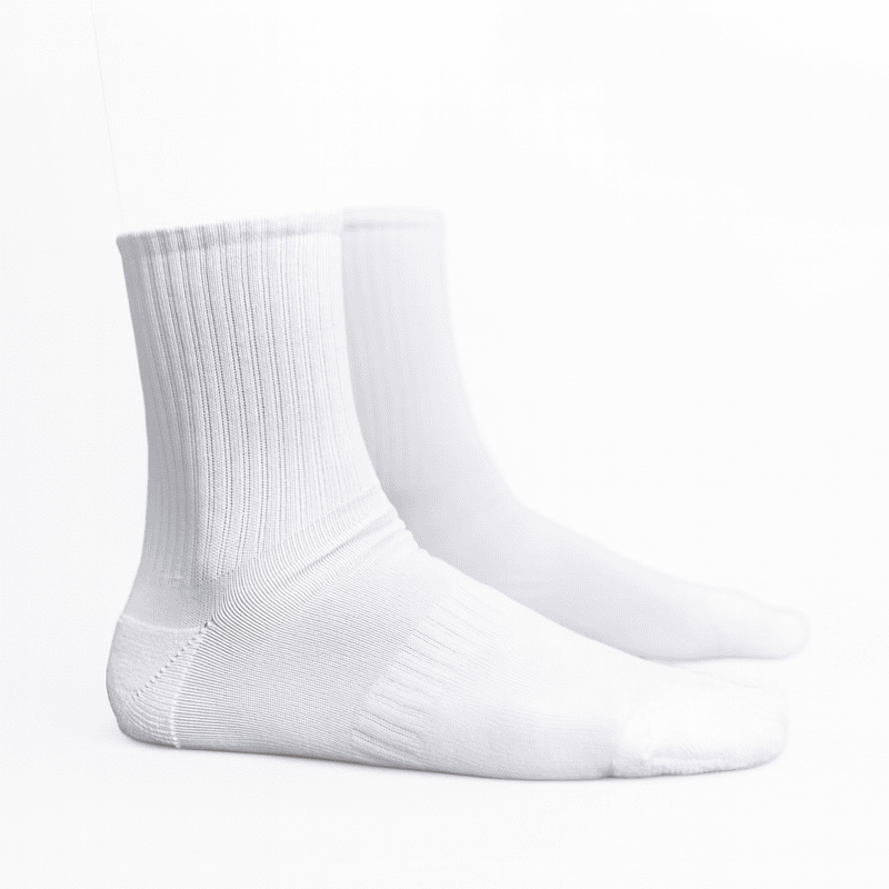 Long White Socks 3 Pcs