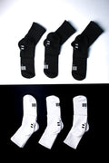 Long Black & White Socks Offer 2 Packs of 3 Pcs