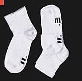 Kids White Medium Socks Crew Comfort 3 Pcs